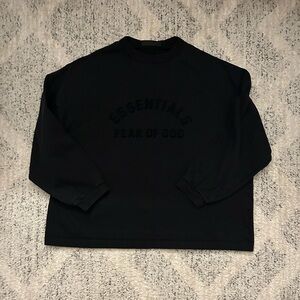 Black Heavyweight Essentials Fear Of God long sleeve